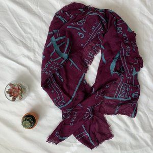 Madewell 1937 Accessories NYC Map Scarf